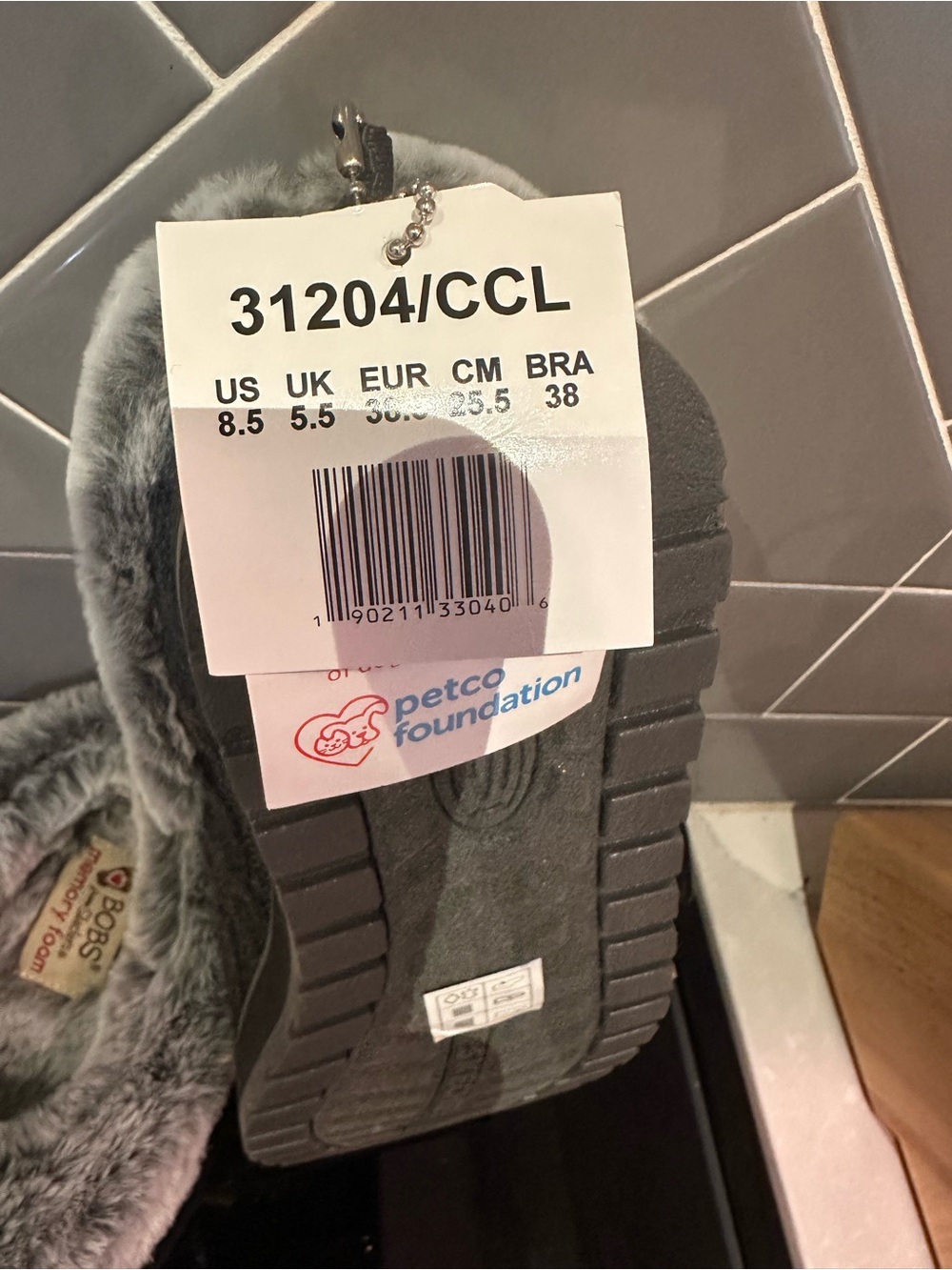 Sketcher BOBS Keepsakes Ice Angel fuzzy slippers slip on clogs. Women’s 8.5 NWT - Picture 5 of 5